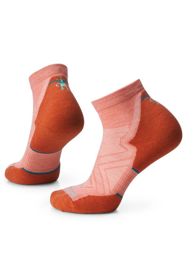 Skarpety Biegowe Damskie Smartwool Run Targeted Cushion Ankle Socks. Kolor: pomarańczowy. Sport: bieganie