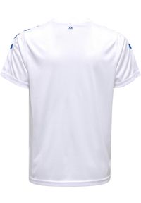 Koszulka sportowa z krótkim rękawem dziecięca Hummel Core XK Kids Poly Jersey S/. Kolor: biały, niebieski, wielokolorowy. Materiał: jersey. Długość rękawa: krótki rękaw. Długość: krótkie