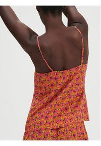 Simone Pérèle Koszulka piżamowa Songe 18S900 Różowy Comfort Fit. Kolor: różowy. Materiał: wiskoza #9