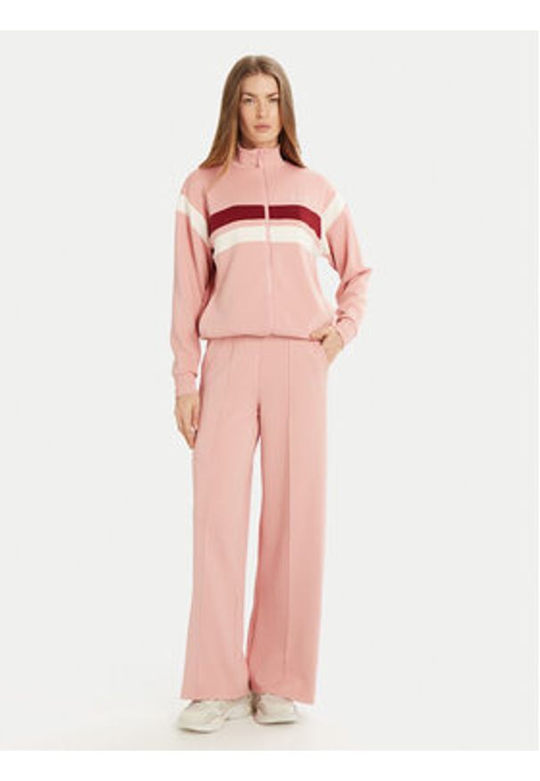 Guess Spodnie dresowe V5RB00 KCO72 Różowy Regular Fit. Kolor: różowy. Materiał: syntetyk