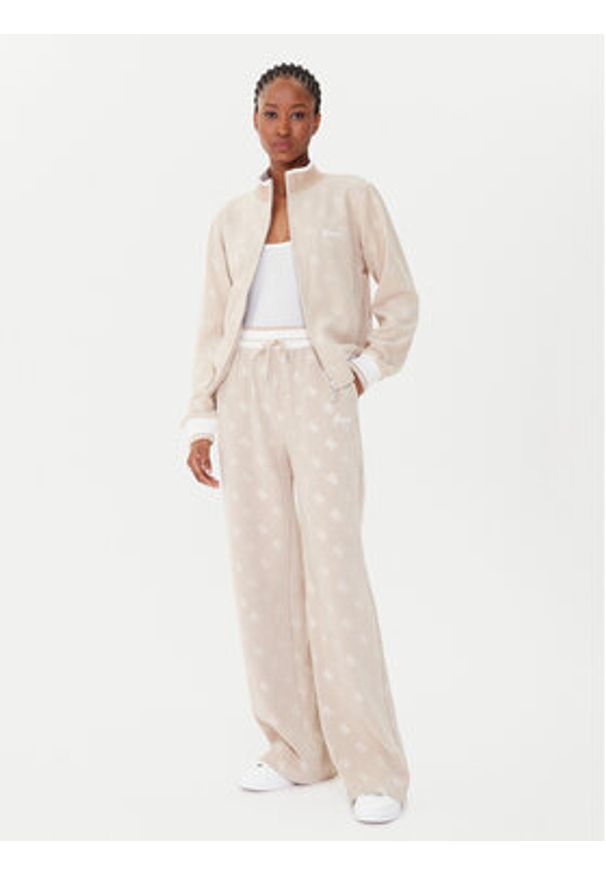 Guess Spodnie dresowe V5BB00 K1902 Brązowy Wide Leg. Kolor: brązowy. Materiał: syntetyk