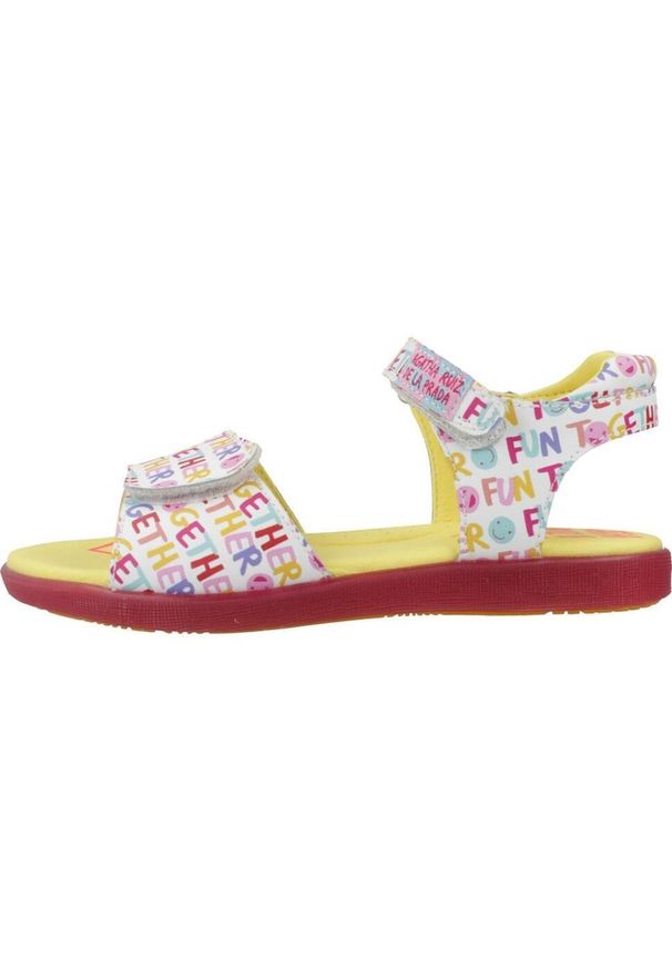 Agatha Ruiz de la Prada - Sandały AGATHA RUIZ DE LA PRADA 242964A Biały. Kolor: biały. Materiał: tkanina, skóra. Sezon: lato
