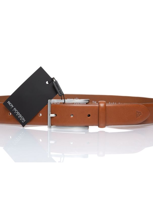 Roy Robson - ROY ROBSON PASEK SKÓRZANY RR0194R81 27 35mm Gürtel Q. 2590. Materiał: skóra. Wzór: gładki