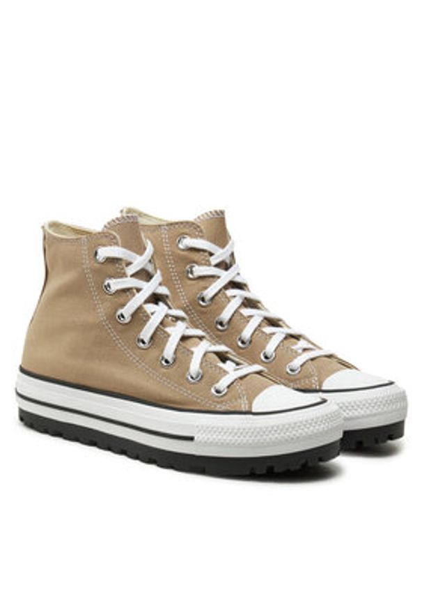 Converse Trampki Chuck Taylor All Star City Trek Hi A10189C Beżowy. Kolor: beżowy. Materiał: materiał