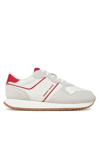 Tommy Jeans Sneakersy Tjw Eva Runner Light EN0EN02741 Beżowy. Kolor: beżowy. Materiał: skóra, zamsz