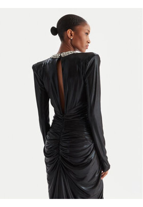 Babylon Sukienka wieczorowa S00835 Czarny Regular Fit. Kolor: czarny. Materiał: syntetyk. Styl: wizytowy