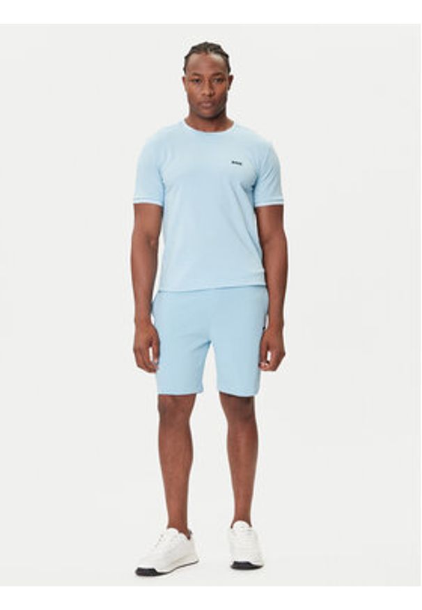 BOSS T-Shirt Taul 50521245 Błękitny Regular Fit. Kolor: niebieski. Materiał: bawełna