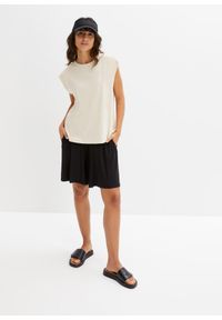 bonprix - T-shirt oversize z czystej bawełny organicznej. Kolor: beżowy. Materiał: bawełna #2