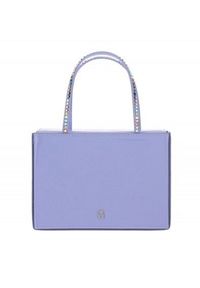 AMINA MUADDI - Niebieska torebka Amini Gilda Candy. Kolor: różowy, wielokolorowy, fioletowy. Materiał: lakier #3