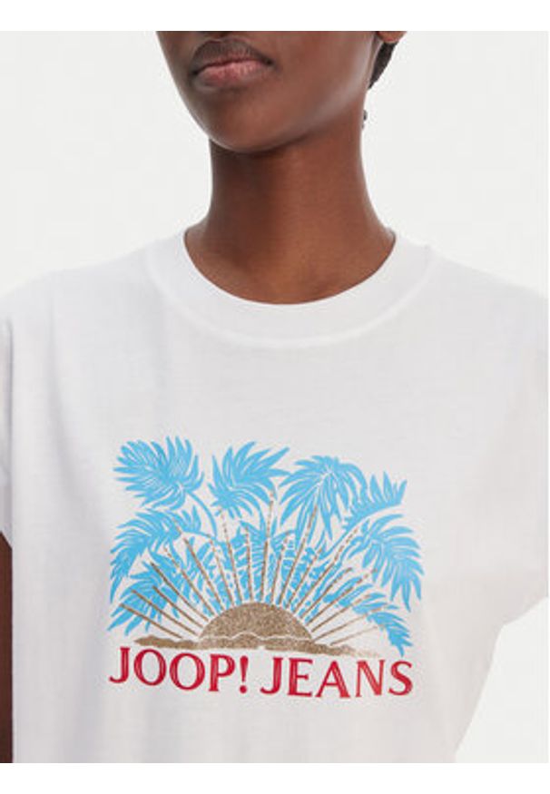JOOP! Jeans T-Shirt Tosha 30102133 Biały Regular Fit. Kolor: biały. Materiał: bawełna