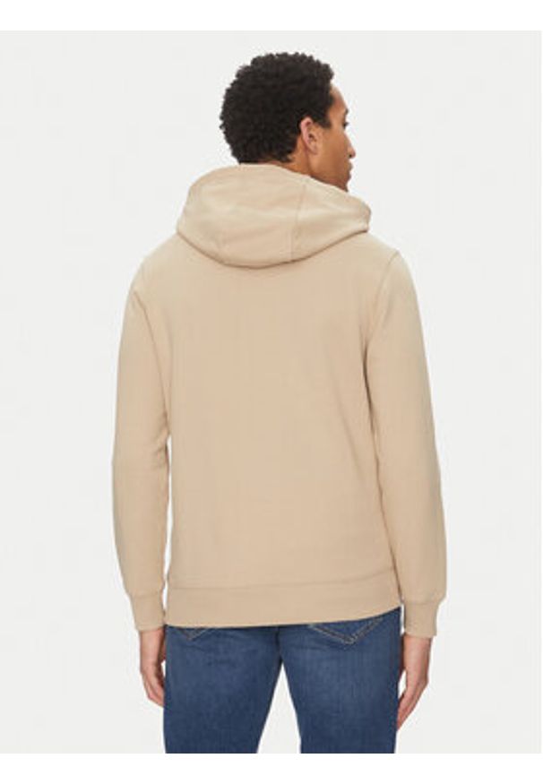 TOMMY HILFIGER - Tommy Hilfiger Bluza Essential MW0MW37235 Beżowy Regular Fit. Kolor: beżowy. Materiał: bawełna