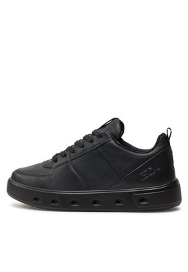 ecco - ECCO Sneakersy Street 720 W GORE-TEX 20971301001 Czarny. Kolor: czarny. Materiał: skóra. Technologia: Gore-Tex
