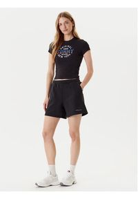 Tommy Jeans Szorty sportowe Linear DW0DW21152 Czarny Relaxed Fit. Kolor: czarny. Materiał: bawełna #4