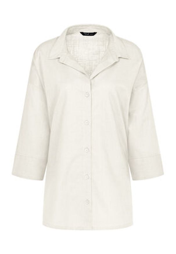 Triumph Koszula Summer 10222569 Écru Oversize. Materiał: bawełna