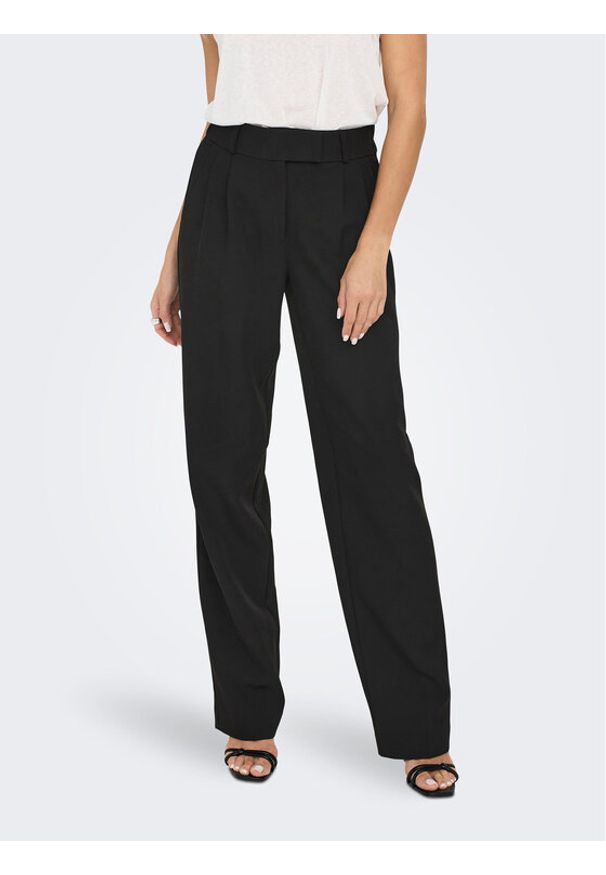 only - ONLY Spodnie materiałowe 15298840 Czarny Straight Fit. Kolor: czarny. Materiał: syntetyk