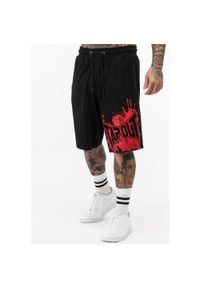 TAPOUT - Szorty Tapout Blashed. Kolor: czarny, czerwony, wielokolorowy. Sport: fitness #1