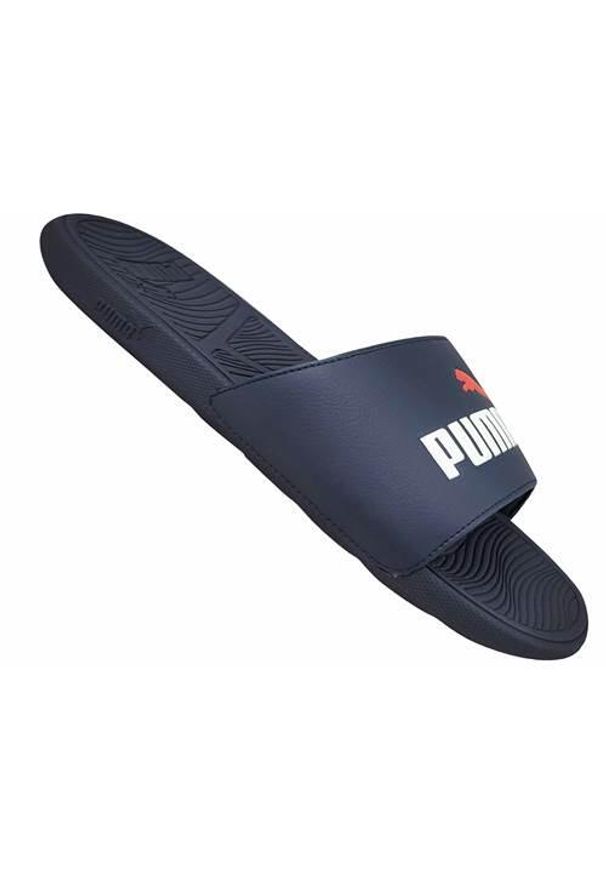 Klapki męskie Puma Cool Cat 2.0. Kolor: niebieski. Materiał: materiał, syntetyk