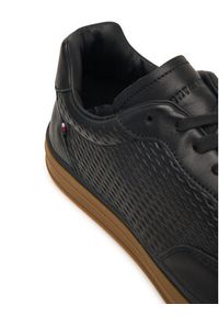 TOMMY HILFIGER - Tommy Hilfiger Sneakersy Lo Lux Cut Out FM0FM05926 Czarny. Kolor: czarny. Materiał: skóra #3