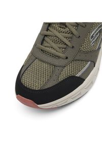 skechers - Skechers Sneakersy OAK CANYON VERKETTA 51898 OLBK Zielony. Kolor: zielony. Materiał: skóra