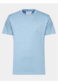 Richmond X T-Shirt Rached UMP24031TS Błękitny Regular Fit. Kolor: niebieski. Materiał: bawełna