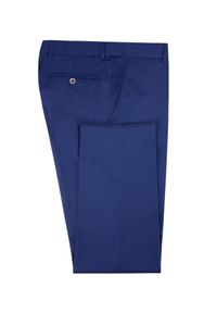 Pako Lorente - Spodnie męskie garniturowe granatowe PLM-6X-075-G. Kolor: niebieski. Materiał: wełna. Wzór: gładki. Styl: elegancki #1