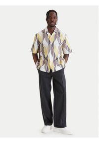 Hugo - HUGO Koszula Espino 50560606 Czarny Oversize. Kolor: czarny. Materiał: bawełna #3