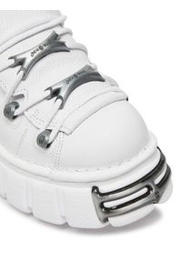 NEW ROCK Sneakersy M-106N-S18 Biały. Kolor: biały. Materiał: skóra #7
