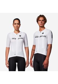 VAN RYSEL - Koszulka rowerowa szosowa Van Rysel RCR-R 2. Kolor: biały. Materiał: poliester, elastan, materiał. Sport: kolarstwo #1