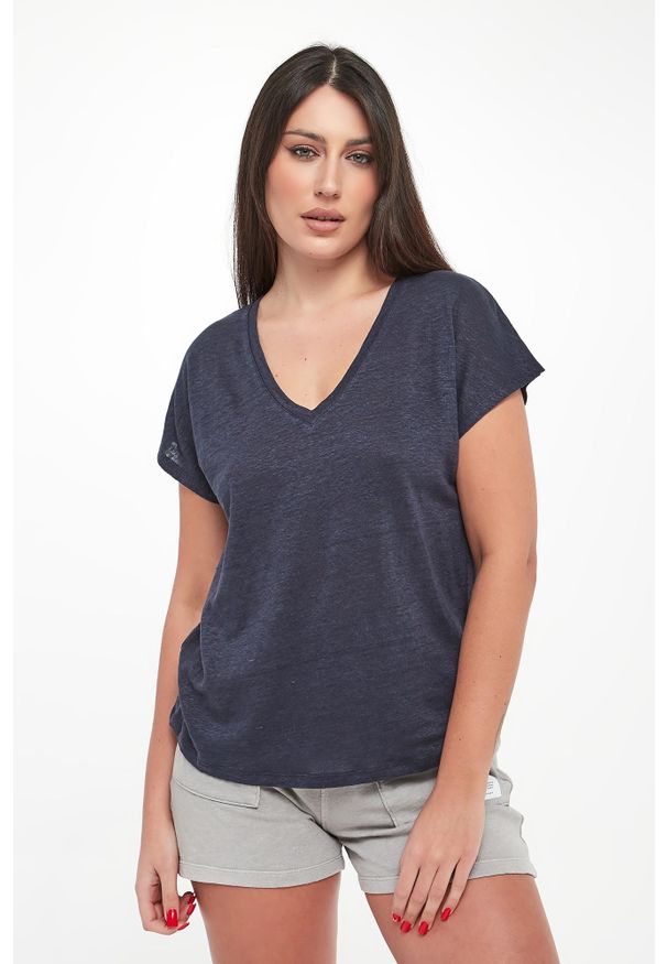 Ecoalf - T-shirt damski lniany Arendal ECOALF. Materiał: len