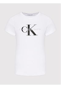 Calvin Klein Jeans T-Shirt J20J219142 Biały Regular Fit. Kolor: biały. Materiał: bawełna #3