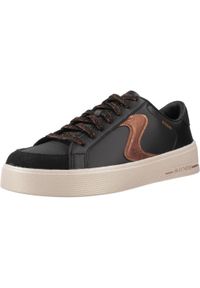 skechers - Kapcie SKECHERS HILAND - QUITE CHIC Czarny. Kolor: czarny. Materiał: syntetyk