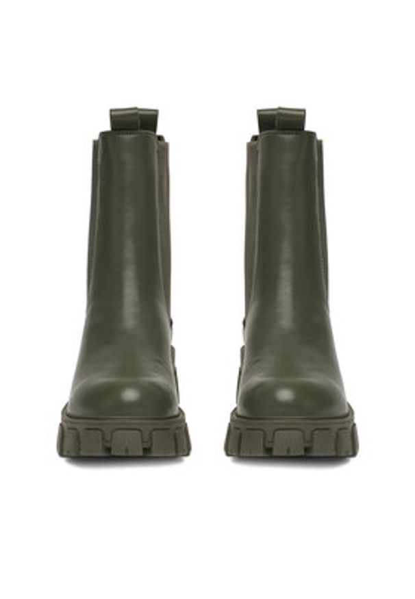 DeeZee Sztyblety 12837-22 Khaki. Kolor: brązowy. Materiał: syntetyk, materiał