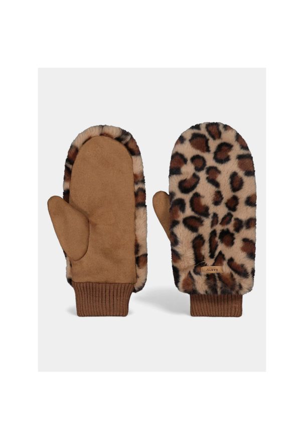 Rękawiczki Damskie Barts Fur Mitts. Kolor: brązowy. Sezon: zima. Sport: turystyka piesza