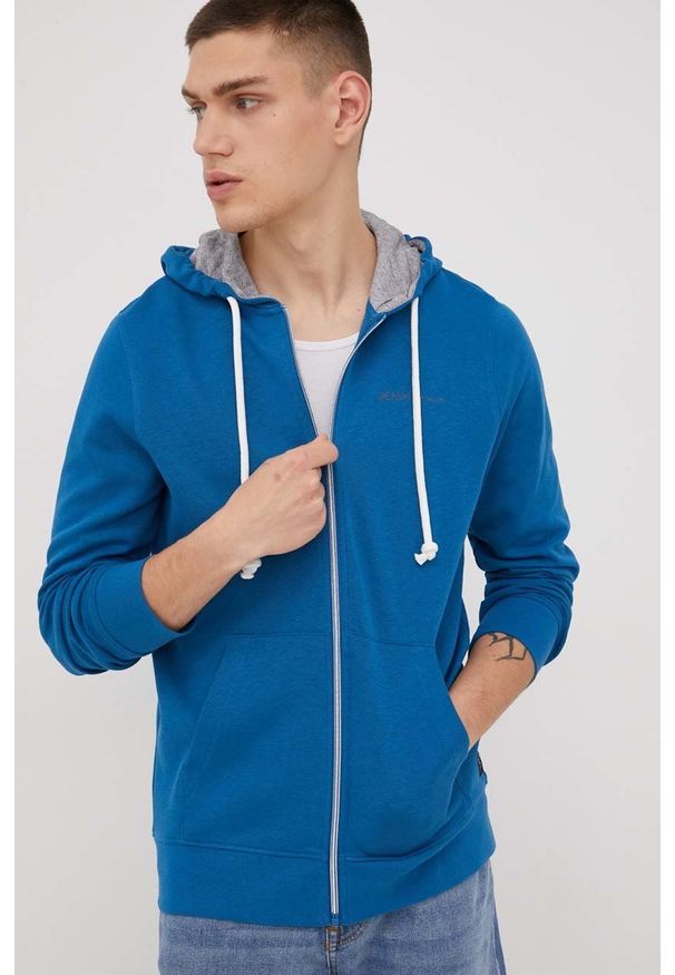 Tom Tailor bluza męska kolor fioletowy z kapturem gładka. Okazja: na co dzień. Typ kołnierza: kaptur. Kolor: fioletowy. Materiał: bawełna. Wzór: gładki. Styl: casual