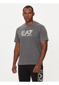 EA7 Emporio Armani T-Shirt 6DPT81 PJVPZ 3925 Szary Regular Fit. Kolor: szary. Materiał: bawełna