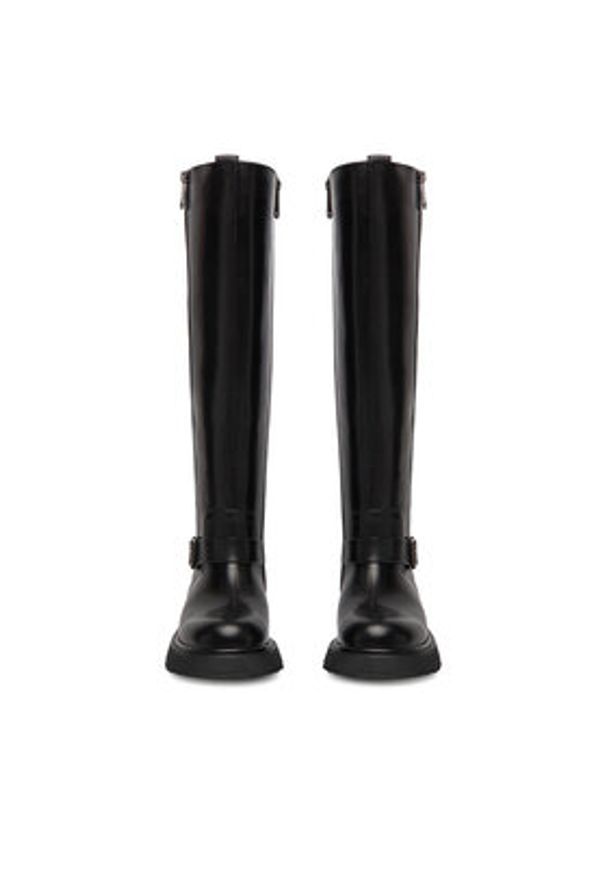 G-Star RAW - G-Star Raw Kozaki EO-GLCI-GLC8137 Czarny. Kolor: czarny. Materiał: skóra