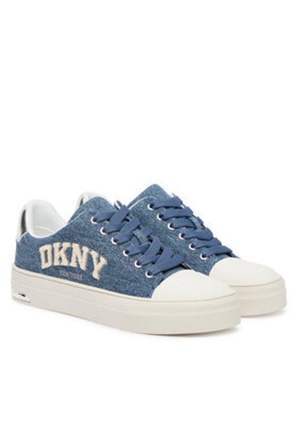 DKNY Trampki York K3566352 Granatowy. Kolor: niebieski. Materiał: materiał