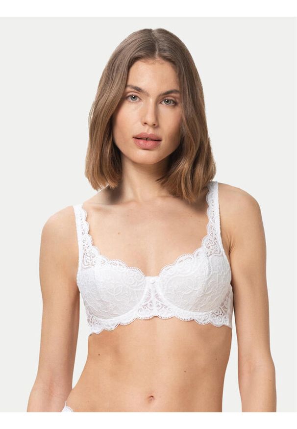Triumph Biustonosz z fiszbiną Amourette 300 10166798 Biały. Kolor: biały. Materiał: syntetyk