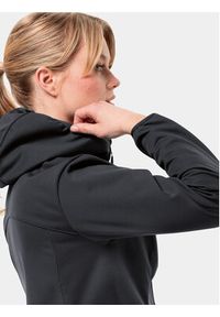 Jack Wolfskin Kurtka softshell Windhain Hoody 1307481 Czarny Regular Fit. Kolor: czarny. Materiał: syntetyk #6