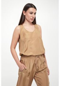 Marella - Top damski jedwabny Meana MARELLA MONOCHROME. Materiał: jedwab
