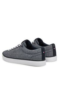 TOMMY HILFIGER - Tommy Hilfiger Tenisówki Th Hi Vulc Low Core Chambray FM0FM05389 Niebieski. Kolor: niebieski. Materiał: materiał #5