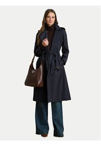 Lauren Ralph Lauren - LAUREN RALPH LAUREN Trencz 297951259004 Granatowy Straight Fit. Kolor: niebieski. Materiał: bawełna