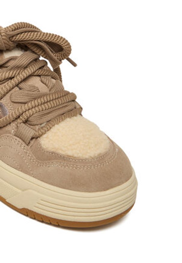 Steve Madden Sneakersy Boomer-F SM11003865 Beżowy. Kolor: beżowy. Materiał: zamsz, skóra