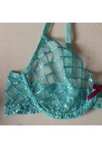 Intica - Komplet bielizny z delikatnych materiałów z ażurowymi detalami Cissy. Kolor: niebieski. Materiał: materiał. Wzór: ażurowy #3