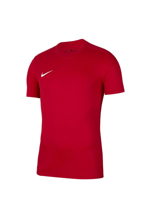 Nike - Koszulka Dziecięca Park VII DriFIT. Kolor: czerwony. Sport: turystyka piesza, joga i pilates