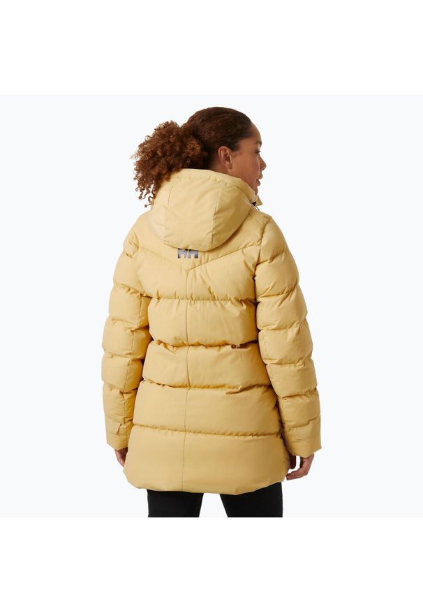 Płaszcz puchowy damski Helly Hansen Adore Puffy Parka. Kolor: wielokolorowy, żółty, beżowy. Materiał: puch. Sezon: zima