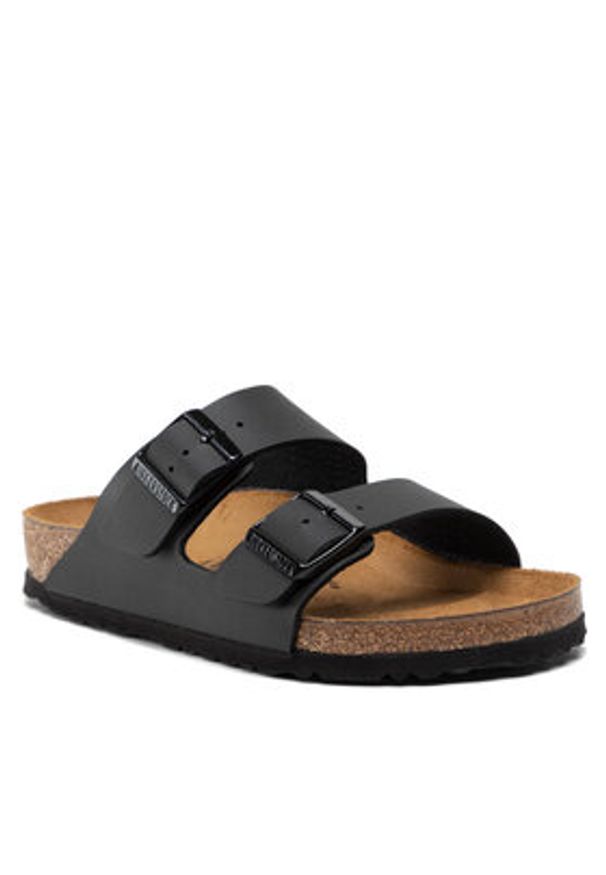 Birkenstock Klapki Arizona Birko-Flor 051791 Czarny. Kolor: czarny. Materiał: skóra