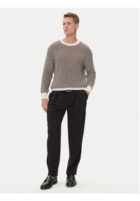BOSS Sweter C-Imauro 50543159 Beżowy Relaxed Fit. Kolor: beżowy. Materiał: bawełna #5