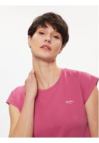 Pepe Jeans T-Shirt Lory PL505853 Różowy Regular Fit. Kolor: różowy. Materiał: bawełna