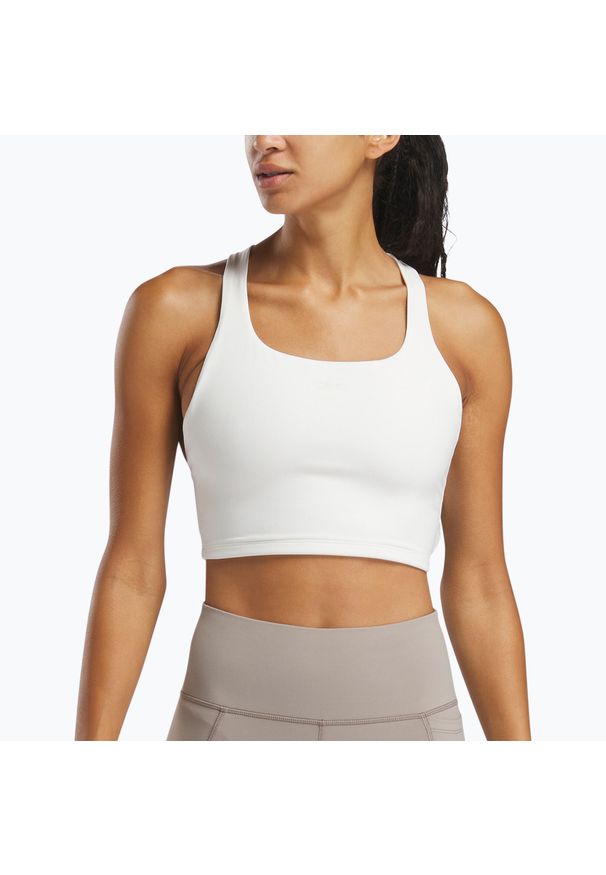 Reebok Fitness - Koszulka Reebok Lux Tank. Kolor: biały. Sport: fitness